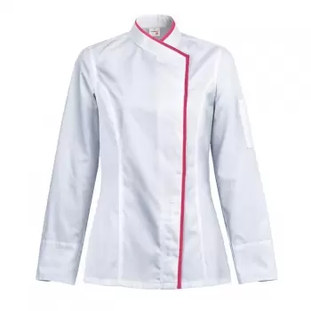 Clement Design CDW-IBW Women's INTUITION Chef's Jacket - Long or Short Sleeve (Black or White) Chef Coats & Jackets