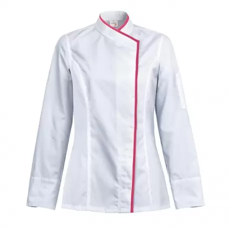 Clement Design CDW-IBW Women's INTUITION Chef's Jacket - Long or Short Sleeve (Black or White) Chef Coats & Jackets