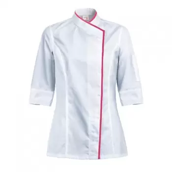 Clement Design CDW-IBW Women's INTUITION Chef's Jacket - Long or Short Sleeve (Black or White) Chef Coats & Jackets