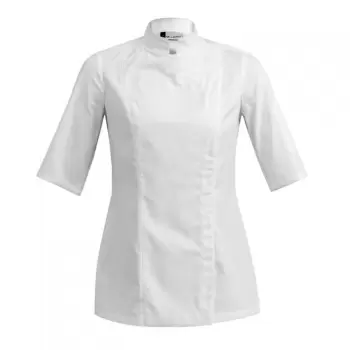 Clement Design CDW-SBW Women's SIENNE Chef's Jacket -Long or Short Sleeve (Black or White) Chef Coats & Jackets