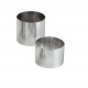 Pastry Chef's Boutique M07326 Stainless Steel Small Round Individual Pastry Ring - 8 x 3.5 cm - each Individual Cake Rings