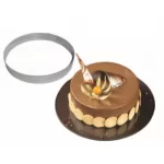 Pastry Chef's Boutique M06760 Mallard Ferriere Stainless Steel Entremet Ring 10cm x 3.5cm Entremet Rings - 1.38'' High (35mm)