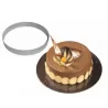 Pastry Chef's Boutique M06760 Mallard Ferriere Stainless Steel Entremet Ring 10cm x 3.5cm Entremet Rings - 1.38'' High (35mm)