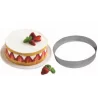 Pastry Chef's Boutique 06785 Stainless Steel Mousse Entremet Ring - 16 x 4cm Entremet Rings - 1.38'' High (35mm)