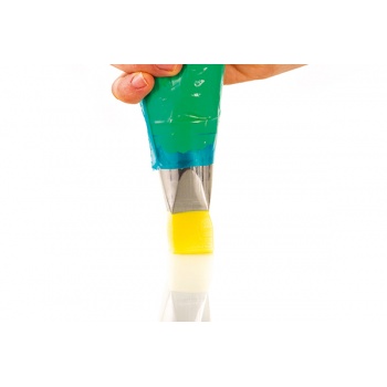 Silikomart 43.596.99.0001 Silikomart Square Tube Plain Pastry Tip - 20 x 20mm - Stainless Steel Plain Opening Pastry Tips