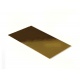 Pastry Chef's Boutique 245105 Deluxe Gold Thick Rectangular Log Cake Board - 24.5cm x 10.5cm - 2mm Thick - 50pcs Cake Boards