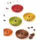 Silikomart 36.313.87.0065 Silikomart Professional PLISSÉ 7 by Jérôme de Oliveira Pleated Round Silicone Mold - 45 x 6.4mm - 7...