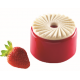 Silikomart 36.312.87.0065 Silikomart Professional PLISSÉ 23 by Jérôme de Oliveira Pleated Round Silicone Mold- 75 x 7.7mm 23m...