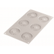 Silikomart 36.312.87.0065 Silikomart Professional PLISSÉ 23 by Jérôme de Oliveira Pleated Round Silicone Mold- 75 x 7.7mm 23m...