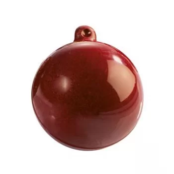 Martellato 20SF007 Christmas Decoration Thermoformed Chocolate Molds - Christmas Bulb - 60mm 39gr Thermoformed Chocolate Molds