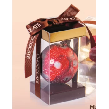 Martellato 20SF007 Christmas Decoration Thermoformed Chocolate Molds - Christmas Bulb - 60mm 39gr Thermoformed Chocolate Molds