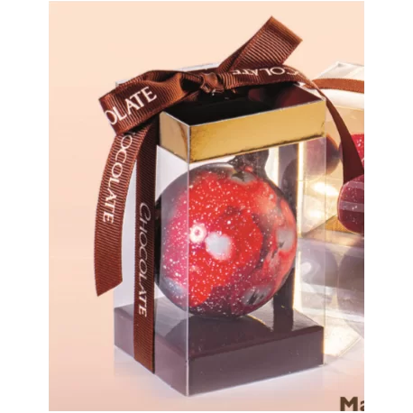 Martellato 20SF007 Christmas Decoration Thermoformed Chocolate Molds - Christmas Bulb - 60mm 39gr Thermoformed Chocolate Molds