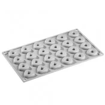 Pavoni TRIAROUND Decoration Silicone Mold - Triangle and Round mold - 6ml 24 imprints
