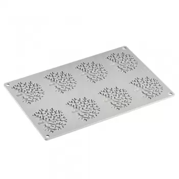 Pavoni CORAL Decoration Silicone Mold - 75 x 59 x 2 mm - 4 ml - 8 imprints
