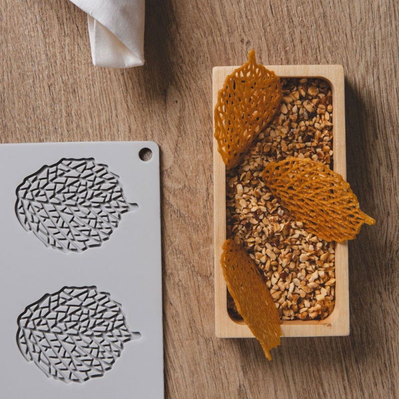 Pavoni GG029 Pavoni LEAF Decoration Silicone Mold 73 x 55 x 2 mm