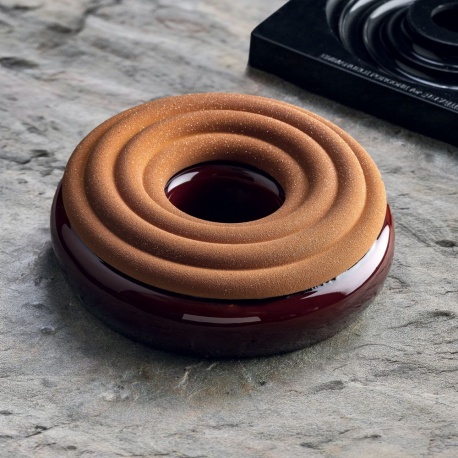 Pavoni KE069 Pavoni Professional Entremet Silicone Mold - HULA - Top and Base - 848ml Pavoni Entremet Mold