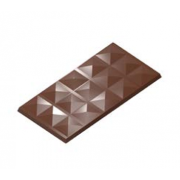 Chocolat Form CF0816 Polycarbonate Chocolate Mold Tablet - Ruket Chocolate - Ferrara - 150x75x8mm - 1x3 layout Tablets Molds