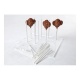 Chocolate World LSTAND Lollipop Stand - Transparent Solid Plexiglass - 180x180x8mm - 16 holes 3,9mm diameter holes Display fo...