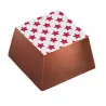 Chocolate World LF017690 Chocolate Transfer Sheets - Red Stars - 123 x 263 mm - 20 sheets Chocolate Transfer Sheets