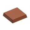 Chocolate World CW1887 Polycarbonate Square Chocolate Mold - 30.5 x 30.5 x 5.5 mm - 5.7gr - 3x7 Cavity - 275x135x24mm Modern ...