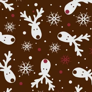 Chocolate World LF017692 Chocolate Transfer Sheets - Reindeer - 123 x 263 mm - 20 sheets Chocolate Transfer Sheets