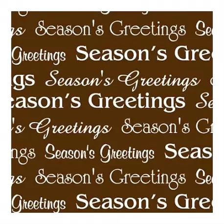 Chocolate World LF000534 Chocolate Transfer Sheets - Seasons Greetings - 123 x 263 mm - 20 sheets Chocolate Transfer Sheets