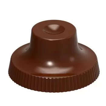 Chocolate World CW1960 Polycarbonate Christmas Ball Hanger Chocolate Mold - 16 x 16 x 8.5 mm - 1gr - 5x9 Cavity - 275x135x24m...