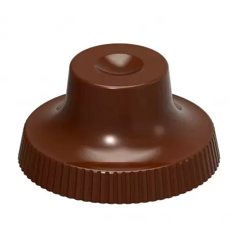Chocolate World CW1960 Polycarbonate Christmas Ball Hanger Chocolate Mold - 16 x 16 x 8.5 mm - 1gr - 5x9 Cavity - 275x135x24m...
