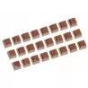 Chocolate World CW1629 Polycarbonate Alphabet (Part 2) Chocolate Mold - 24 Figures - 26 x 26 x 18.5 mm - 12gr - 3x8 Cavity - ...