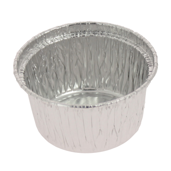 GO105 Aluminum Disposable Individual Round Muffin Pan - Ø 64 x 41 m