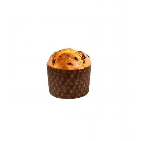 Pastry Chef's Boutique M134/95-60 Novacart Corrugated Round Traditional High Style Panettone (Panettone Alto) - 5 1/4 Panetto...