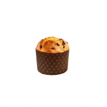 Pastry Chef's Boutique M134/95-400 Novacart Corrugated Round Traditional High Style Panettone (Panettone Alto) - 5 1/4 - 400p...