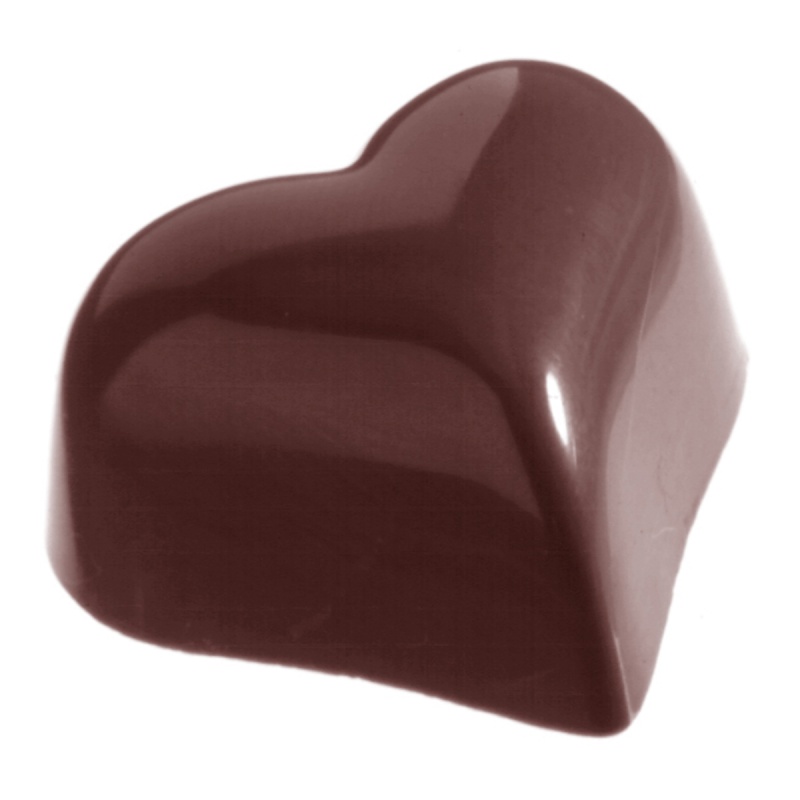 Chocolate World CW2443 Polycarbonate Small Puffy Heart Chocolate Mo