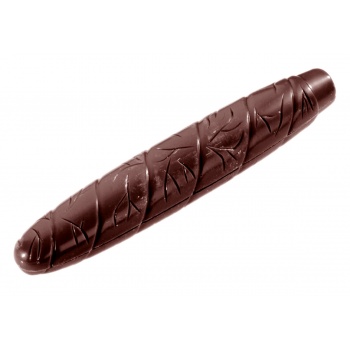 Chocolate World CW2262 Polycarbonate Cigar Chcolate Mold - 134 x 23 x 12 mm - 30 gr - 1x9 Cavity - 275x175x24mm Object Mold