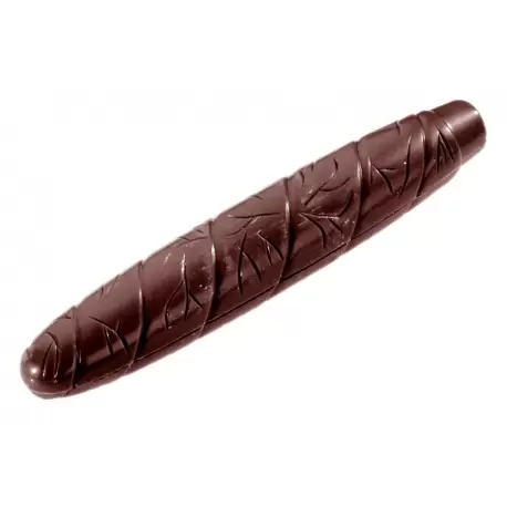 Chocolate World CW2262 Polycarbonate Cigar Chcolate Mold - 134 x 23 x 12 mm - 30 gr - 1x9 Cavity - 275x175x24mm Object Mold