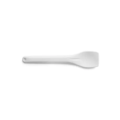 Pastry Chef's Boutique PGPP475M Gelato White Plastic Spoon 3 3/4'' - 1 Kg Acetate Rolls & Sheets