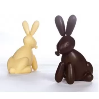 Pavoni KT141 Pavoni Thermoformed Balloon Rabbit Mold - Ø 125 x 90 × 200 mm - Weight ~ 150 g - 2 kit / box Thermoformed Chocol...