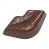 Chocolate World CW1893 Polycarbonate "Love" Lips Chocolate Mold - 43.3 x 23.5 x 13.5 mm - 8.5gr - 3x7 Cavity - 275x135x24mm V...