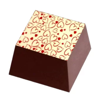 783007 Chocolate Transfer Sheets - Red Heart Love - Pack of 10 Sheets - 340 x 265 mm Chocolate Transfer Sheets