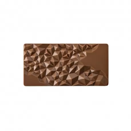 Pavoni PC5004 Polycarbonate Chocolate Tablet Bar Mold FRAGMENT by Vincent Vallee - 155 x 77 x 10 mm - 3 pcs - 100 gr - 275 x ...