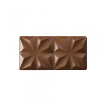 Pavoni PC5005 Polycarbonate Chocolate Tablet Bar Mold EDELWEISS by Vincent Vallee - 155 x 77 x 10 mm - 3 pcs - 100 gr - 275 x...