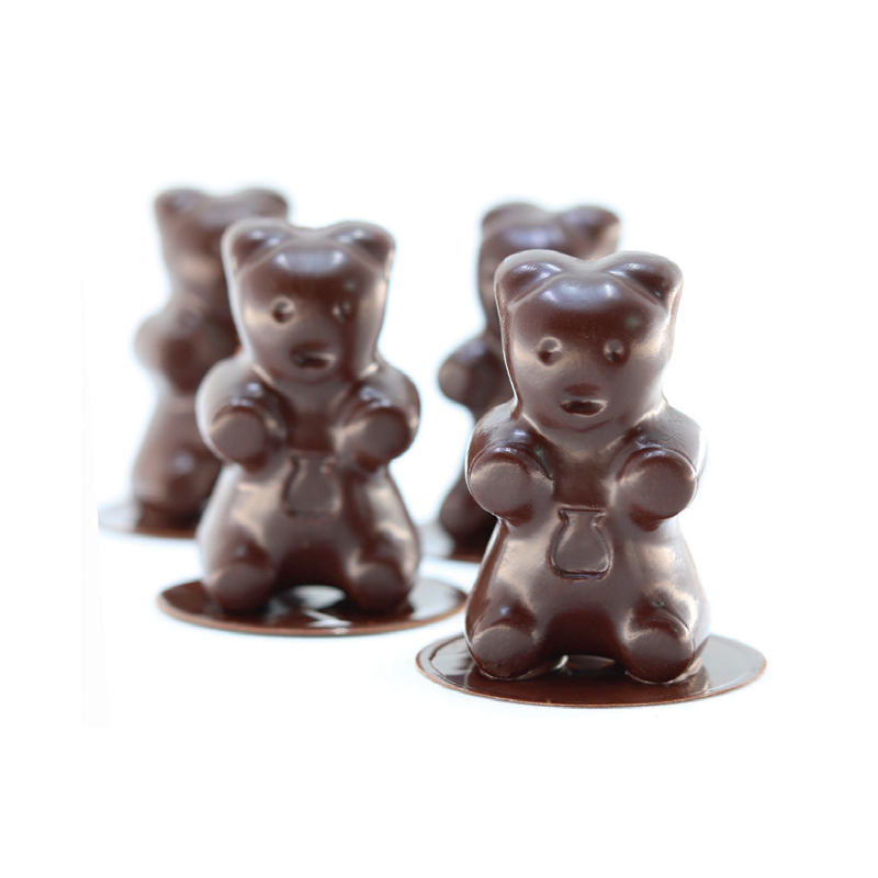 Mae 50360 Silicone Teddy Bear Mold - 58 x 33 mm - 16 Cavity - 290 x