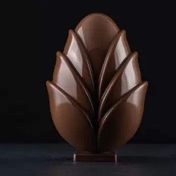Pavoni KT190 Pavoni Thermoformed BLOSSOM TULIP CHOCOLATE EGG Mold - 144 x 133 x 212 mm ~ 370 g - 2 kit each box Thermoformed ...