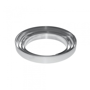 Pavoni X1603 Stainless Steel Round Tart Ring - Ø 16 x 3 cm Round Tart Ring