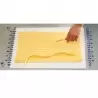 Martellato 50GD0027 Clear Pastry Stripes Cutter Grill - 27mm Ruler and Pastry Combs