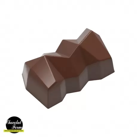 Chocolat Form CF0247 Polycarbonate Chocolate Mold Flat Elegant Bar - 35 x 19.5 x 17 mm - 9 gr circa - 3x7 cav - 135x275x24 mm...