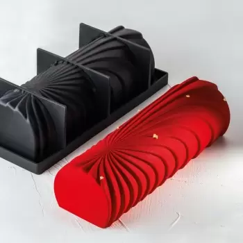 Pavoni Professional Entremet Log Silicone Mold - COMET - 250 x 88 x 73 mm - 1230 ml