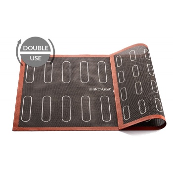 Silikomart 40.111.99.0000 Silikomart Professional Double Size Eclairs AIR MAT ECLAIRS 583x384 mm Silpat Baking Mat