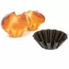 Pastry Chef's Boutique 10520 Non-stick Fluted Brioche Mold - Ø 10 x 4 cm - Other Specialty Pans