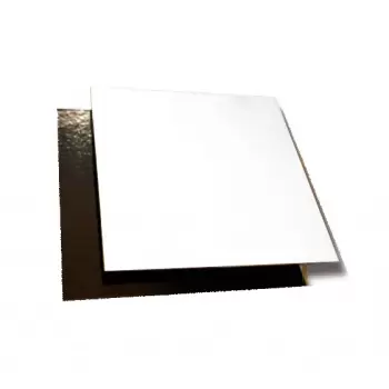 Black/White Square Cake Board - 24 cm - 9.4\'\' - 100pcs